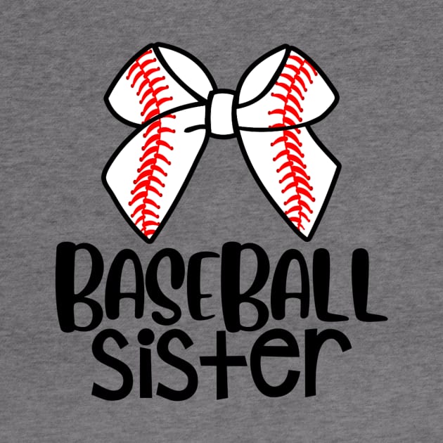 Baseball Sister Sport Fan Baseball Lover by Vigo